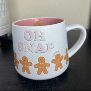 NEW Pink Gingerbread Man ‘O Snap’ Mug